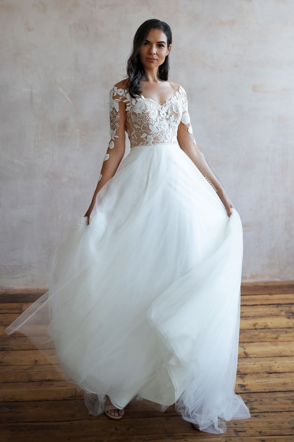 Nina boho lace long sleeve wedding dress Love Spell Design Wedding Dresses Lace Wedding Dresses Long Sleeve Boho Wedding Dresses Wedding Dress Beach Mermaid Wedding Dresses Alterna 7 1