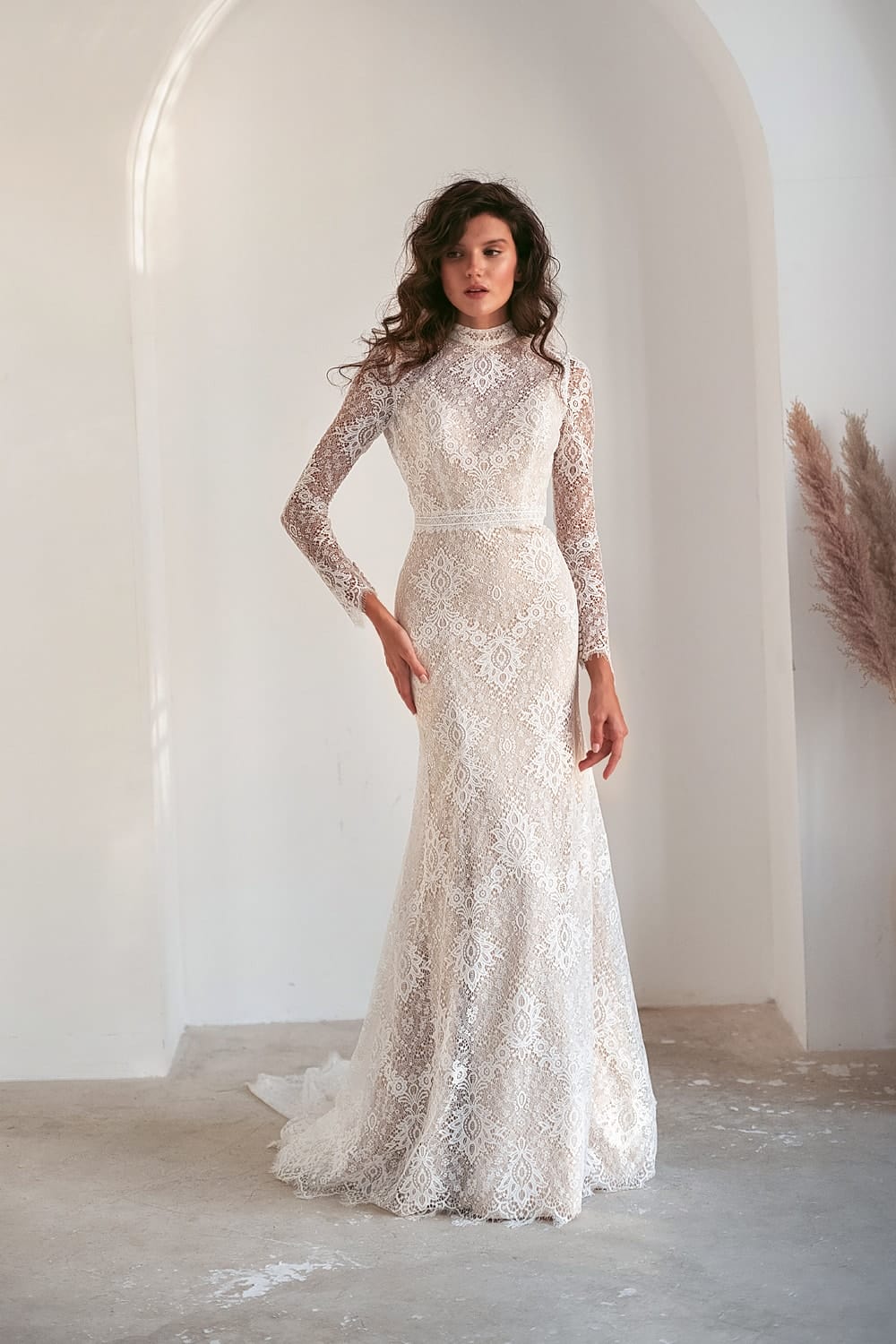 Ethereal Lace Wedding Dress with Off Shoulder Straps | Sophia Tolli
