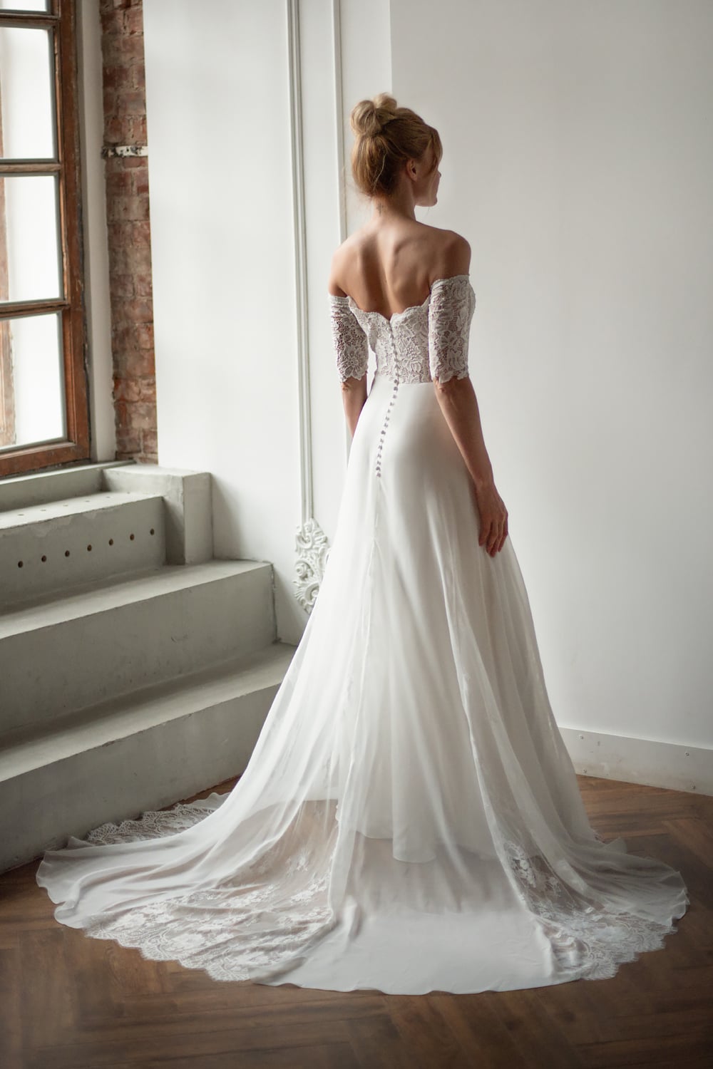 Vintage Lace Wedding Dress With Sleeves Bridal Shop London