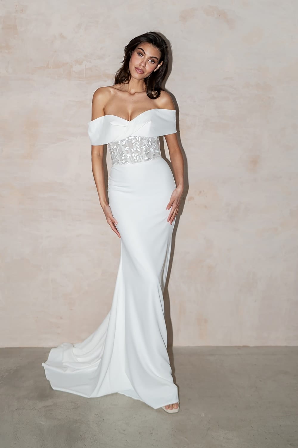 Imogen UK30178 Wedding Dress Overskirt Boho Wedding Dress Shops London 3 Love Spell Design