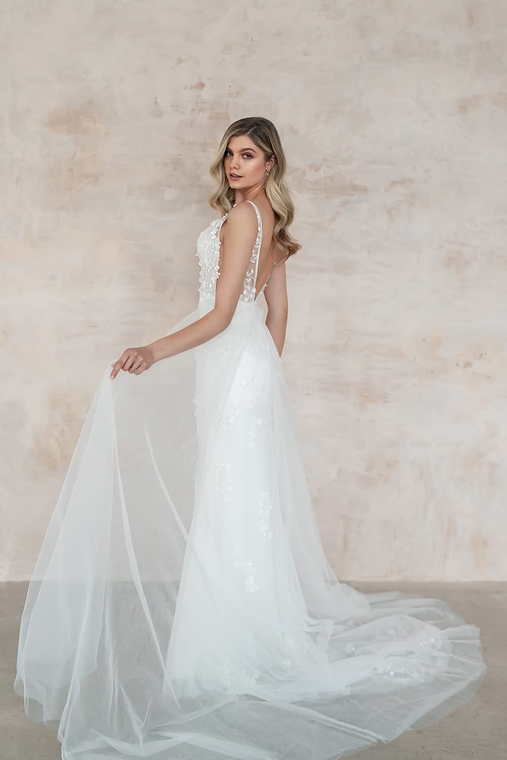 Luna UK30308 Boho Wedding Dresses Wedding Dress With Detachable Skirt 11 Love Spell Design