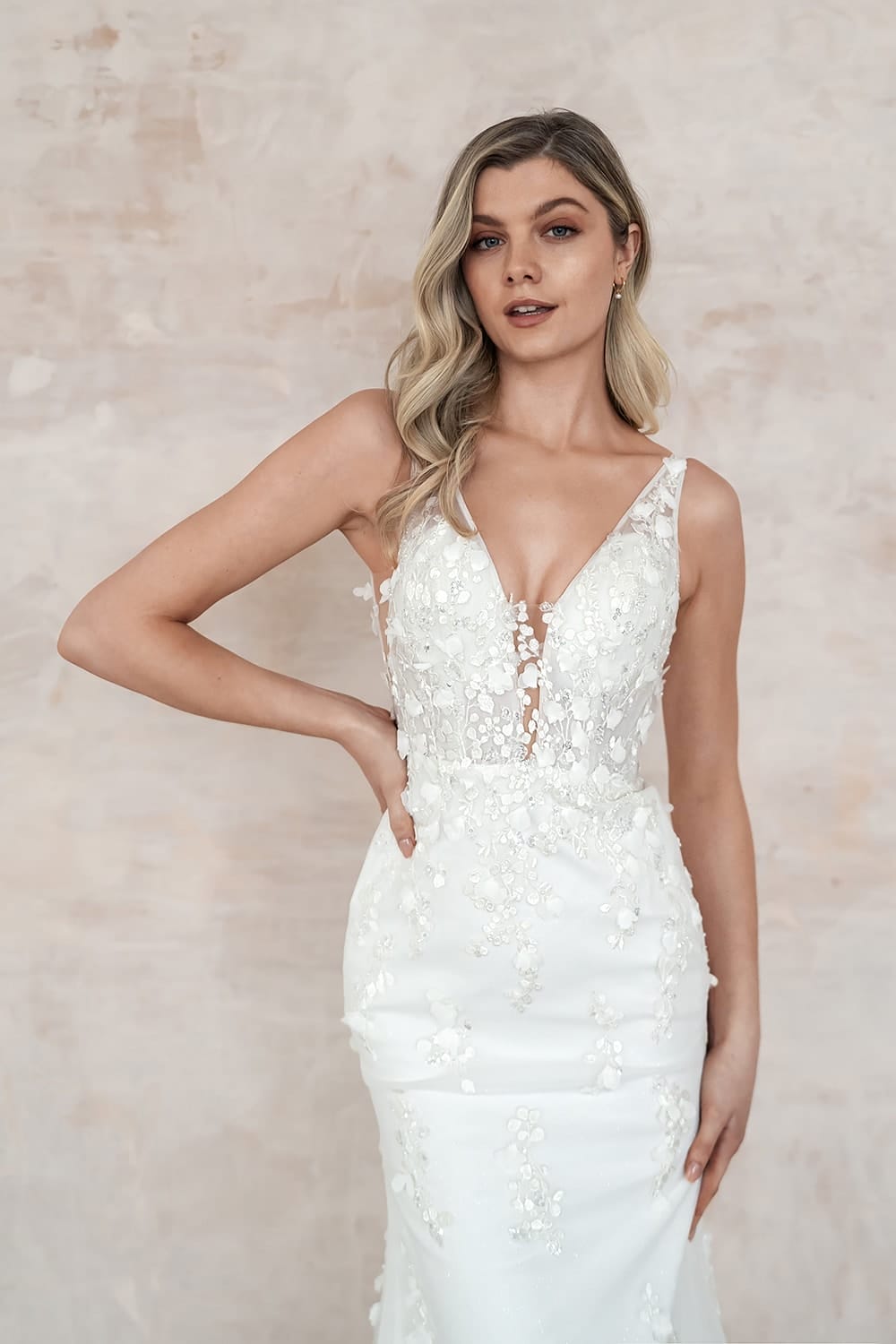 Luna UK30308 Bridal Shops London Wedding Dress Lace 2 Love Spell Design