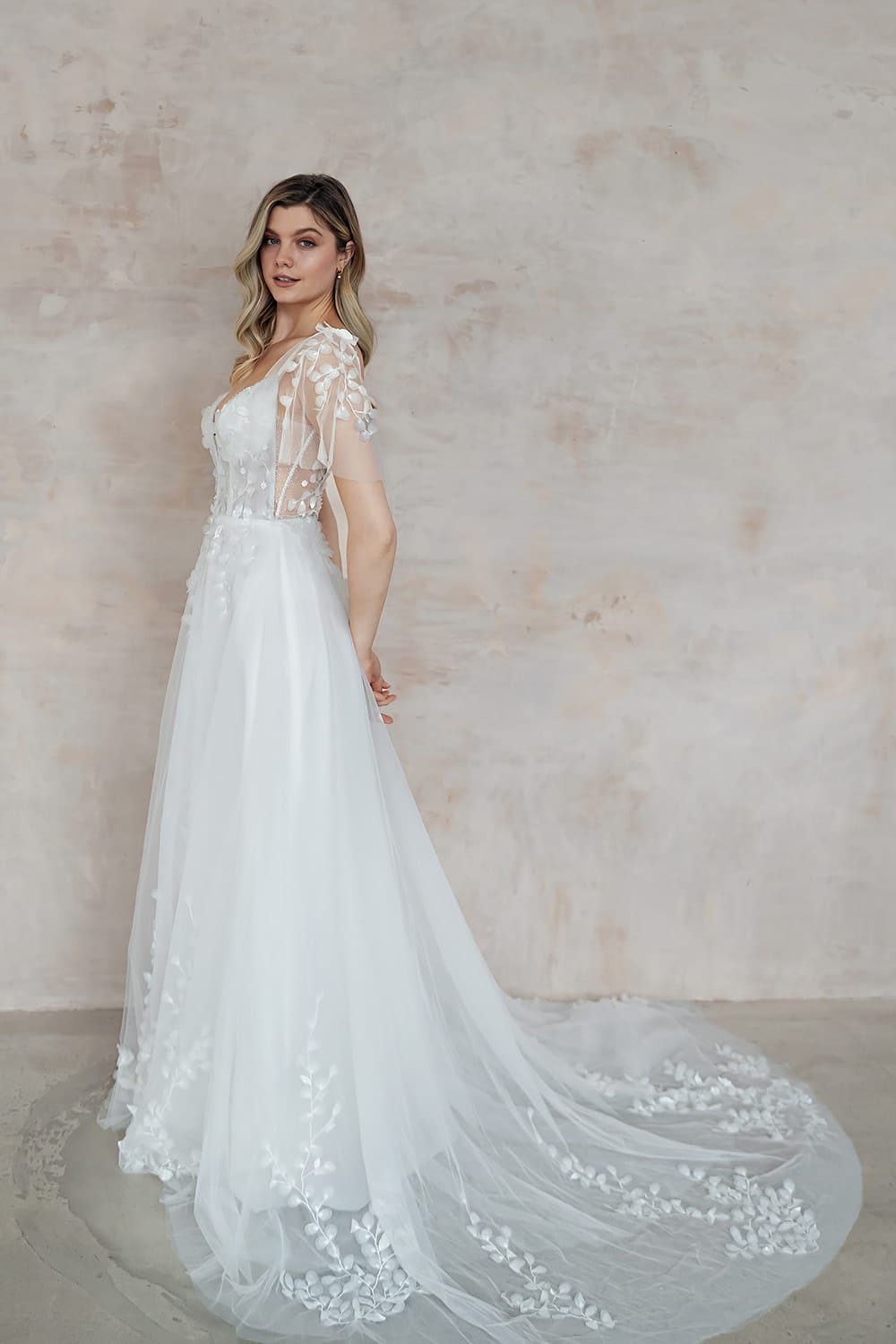 Perla UK30321 - Wedding Dress A-Line Wedding Dress V-Neck - 2 Love Spell Design Perla UK30321 Wedding Dress A Line Wedding Dress V Neck 2 Love Spell Design