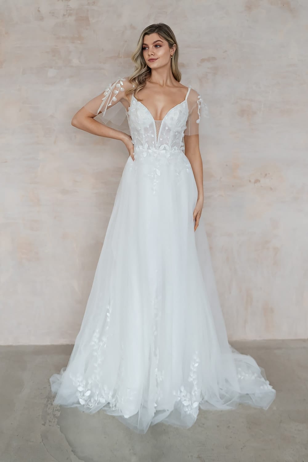 Perla UK30321 - Wedding Dress With Sleeves Wedding Dress Lace - 4 Love Spell Design Perla UK30321 Wedding Dress With Sleeves Wedding Dress Lace 4 Love Spell Design