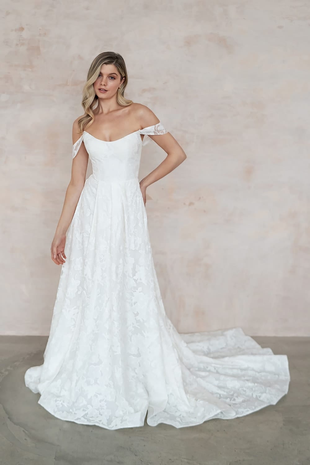 Rosalie Uk30311 Wedding Dress With Sleeves Bridal Shop London 3 Love Spell Design