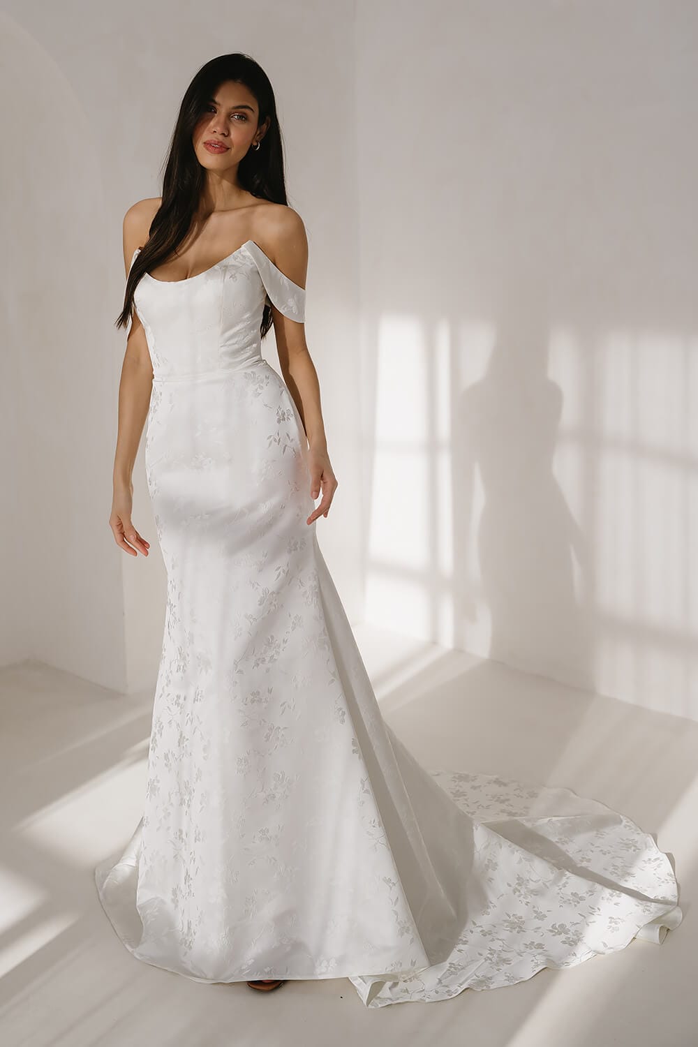 Eloise off the shoulder elegant wedding dress Wedding Dresses - Main Image