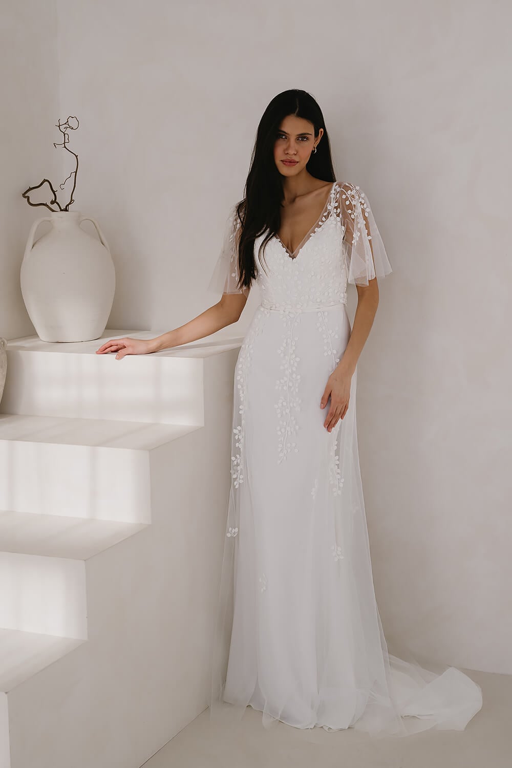 Jill beach wedding dress Love Spell Design Jill UK30343 4 Boho Wedding Dress With Sleeves Boho Wedding Dress Shops London Love Spell Design