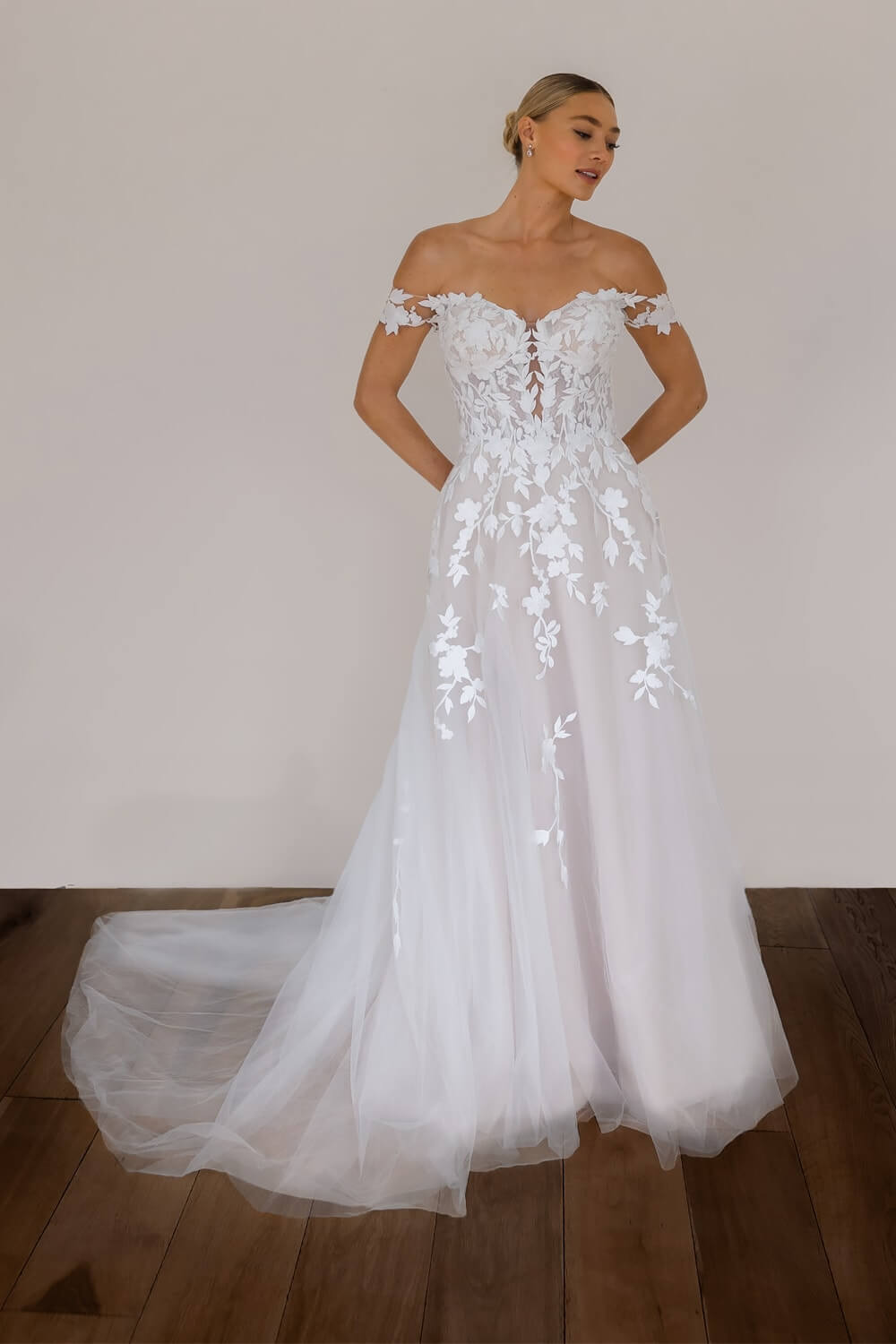 Cristina - Wedding Dress Long Sleeves designer bridal shops London Love Spell Design Cristina Wedding Dress Long Sleeves designer bridal shops London Love Spell Design